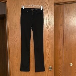 Elegant Black Straight Leg Women's Jeans
